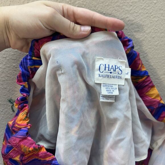 Vintage 80s 90s Chaps Ralph Lauren Mens Surf Board Shorts Trunks Size L Retro - Picture 7 of 10